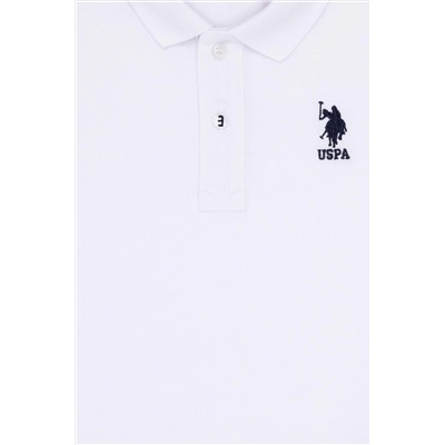Белая базовая футболка с воротником-поло для мальчиков Неожиданная скидка в корзине
