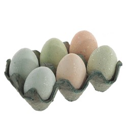 Изделие декоративное "Яйцо пасхальное", набор из 6-ти шт., L15 W11 H7 см