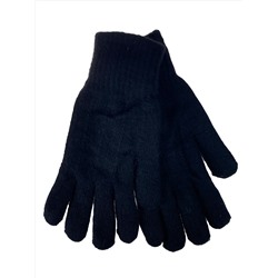 Теплые мужские перчатки из шерсти, цвет черный