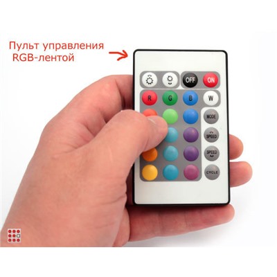 Светодиодная лента с пультом RGB (блистер) 5метров