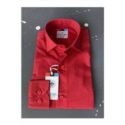 Простая красная рубашка для школьника 0001:56