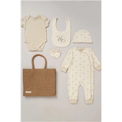 Homegrown 5-Piece Brown Baby Gift Set With Bag