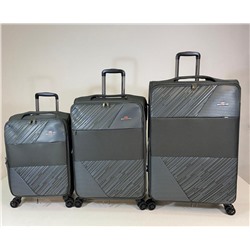 Комплект из 3-х чемоданов  MIRONPAN  50123 Темно-серый