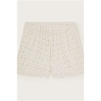 Monsoon Natural Lace Shorts