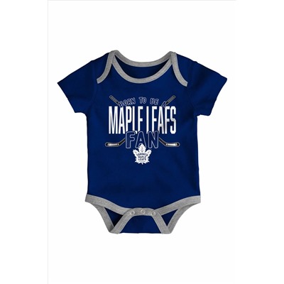 NHL Toronto Maple Leafs 3 Piece Game Time Bodysuit