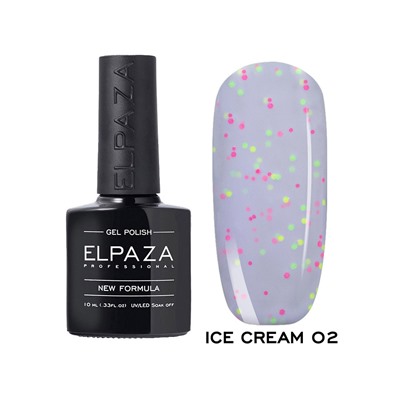 Гель лак для ногтей 10 мл. ELPAZA ICE CREAM №2