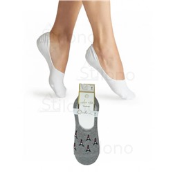 Серые женские носки -"невидимки" 65561 CV-4
