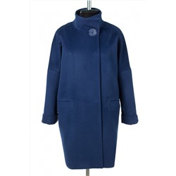 01-11078 Пальто женское демисезонное Ворса синий