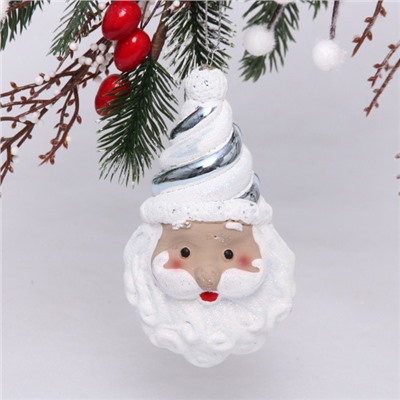 Ёлочная игрушка "Сказочный Дед Мороз" 7*5,5*12 см, голубой