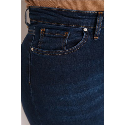 Темно-синие джинсы скинни с высокой талией TBBAW23JE00000