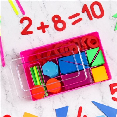 Счётный материал «Учимся считать», ФИКСИКИ, цвет МИКС, 132 элементов в наборе