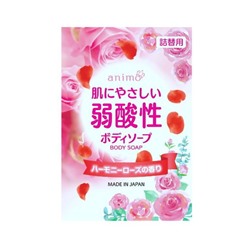 Rocket Soap Слабокислотное жидкое мыло "Animo Harmony Rose" для тела (аромат розы) 340 мл, мягкая упаковка / 20