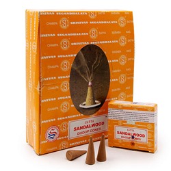 Благовония конусы Satya SANDAL WOOD dhoop cones уп-12шт