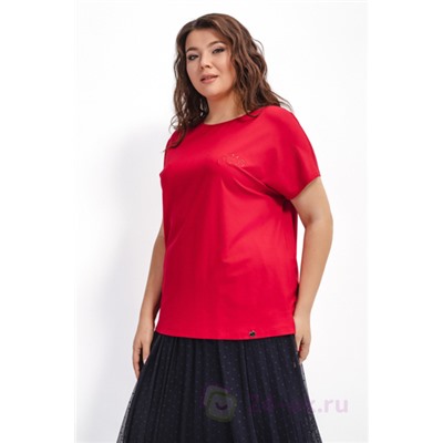 3605 - Красная футболка с вышивкой арт.3605 AVERI