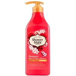 KeraSys SHOWER MATE Гель для душа РОЗА и ВИШНЕВЫЙ ЦВЕТ Romantic Rose & Cherry Blossom 550 мл