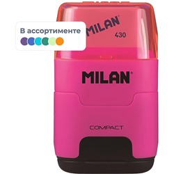 Ластик-точилка Milan Compact Fluo, цв в асс 4719116