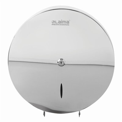 Диспенсер для туалетной бумаги LAIMA PROFESSIONAL INOX, (Система T1) БОЛЬШОЙ, нержавеющая сталь, зеркальный, 605701