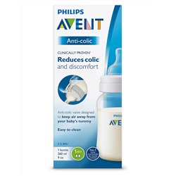 Бутылочка Philips Avent серии Anti-colic с клапаном Airfree 260 мл