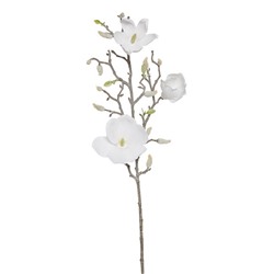 Ветка магнолии (1 цветок)  белоснежная 79 см