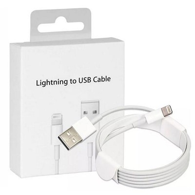 Кабель USB - Lightning Foxsonn без лого (белый в упаковке) 1м