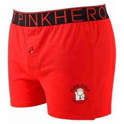 Мужские трусы Pink Hero красные удлиненные PH1279-2