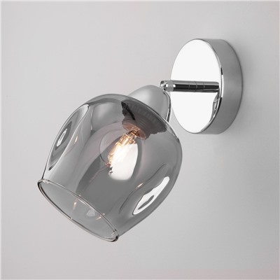 Настенный светильник со стеклянным плафоном
                     Eurosvet  30164/1 хром