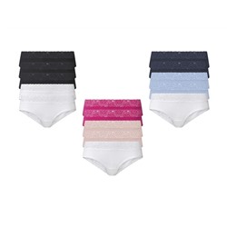 esmara® Damen Hipster, 5 Stück, mit hohem Baumwollanteil