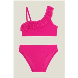 Angels By Accessorize Girls Pink Textured Bikini Set