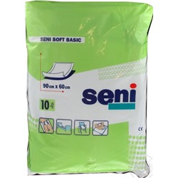 Гигиенические пеленки Seni Soft Basic 60*60 10 шт.