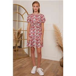 Chi Chi London Puff Sleeve Tie Detail Floral Day Girls Dress