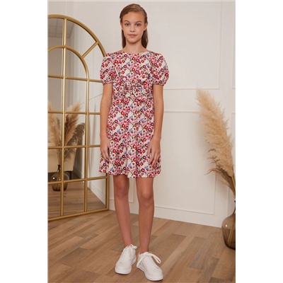 Chi Chi London Puff Sleeve Tie Detail Floral Day Girls Dress