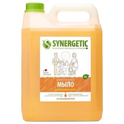 Мыло жидкое 5 л SYNERGETIC "Фруктовый микс", гипоаллергенное, биоразлагаемое, 105502