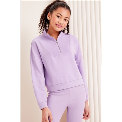 Lipsy Half Zip Funnel Neck Hoodie (5-16yrs)