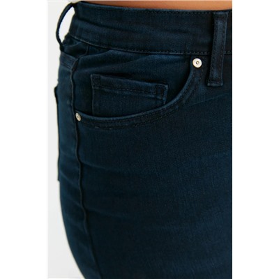 Темно-синие джинсы скинни с высокой талией TBBSS22JE0204