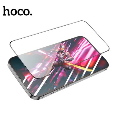 Защитное стекло Hoco для Iphone 15 Plus, Full-screen, 0.4 мм, полный клей