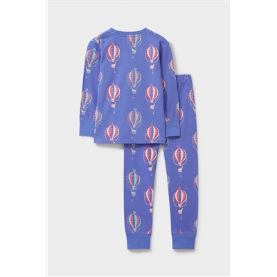 Crew Clothing Company Lilac Purple Print Cotton  Pyjama Set