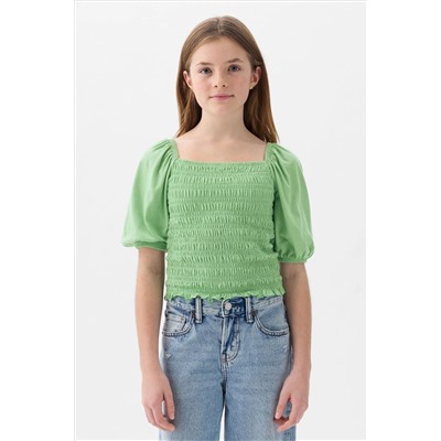 Gap Puff Sleeve Square Neck Smocked Top (4yrs-13yrs)