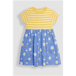 JoJo Maman Bébé Mix & Match With Pet In Pocket Jersey Dress