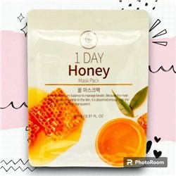 Med B. Тканевая маска питающая медовая, 1 Day Honey Mask Pack 27 мл