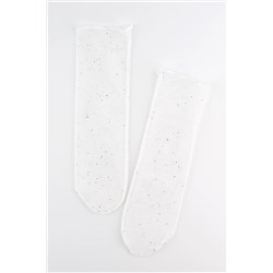 Белые тюлевые носки Little с блестками для девочек TYC00725281850