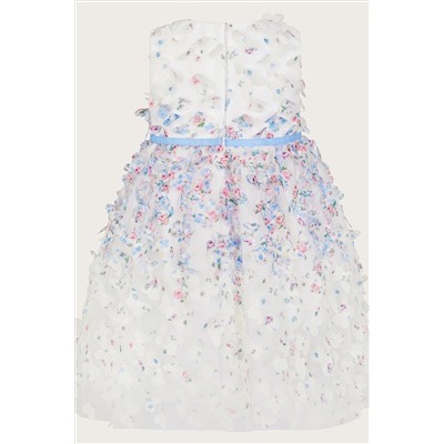 Monsoon Baby Natural Confetti 3D Petal Dress