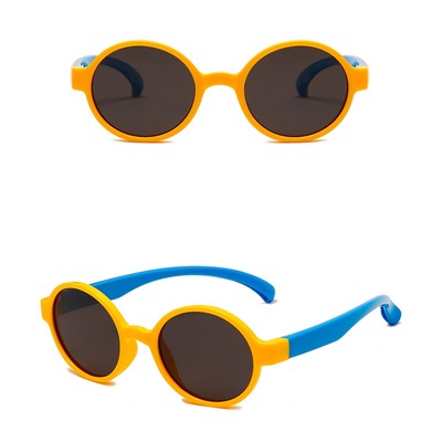 IQ10025 - Детские солнцезащитные очки ICONIQ Kids S5006 С5 желтый-голубой