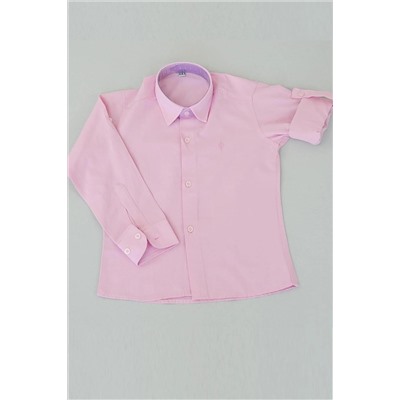 Розовая рубашка для мальчика EÇ04
