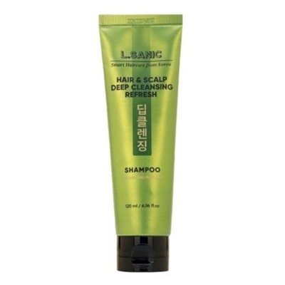L.SANIC Hair & Scalp Deep Cleansing Refresh Shampoo Освежающий шампунь для глубокого очищения волос и кожи головы 120мл
