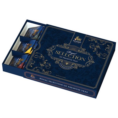 Чай RICHARD "Royal Selection Of Premium Teas" ассорти 9 вкусов, НАБОР 72 пакетика, 101540