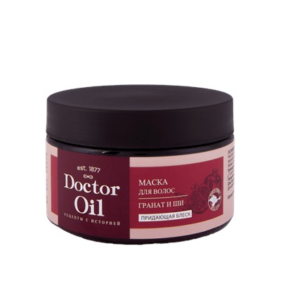 Маска для волос Сlassic придающий блеск Гранат и ши 250 мл  Doctor Oil