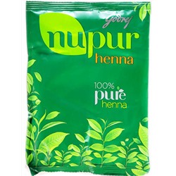 Хна для волос натуральная, 120 г, производитель Нупур; Henna 100% Pure, 120 g, Nupur