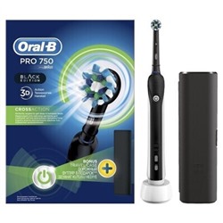 Электрическая зубная щетка Oral-B Pro 750 CrossAction Black edition