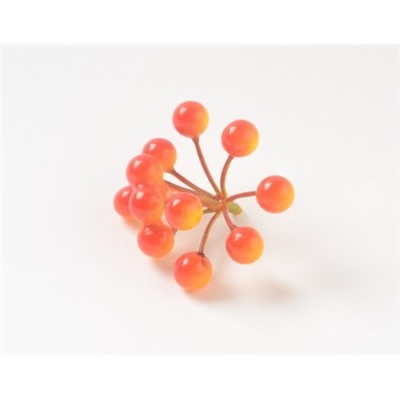 Искусственные цветы, Ветка с ягодами зонтиком 11 ягод (1010237)