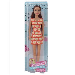 Кукла DEFA Lucy "Девушка в летнем платье" (29 см, оранжевый)